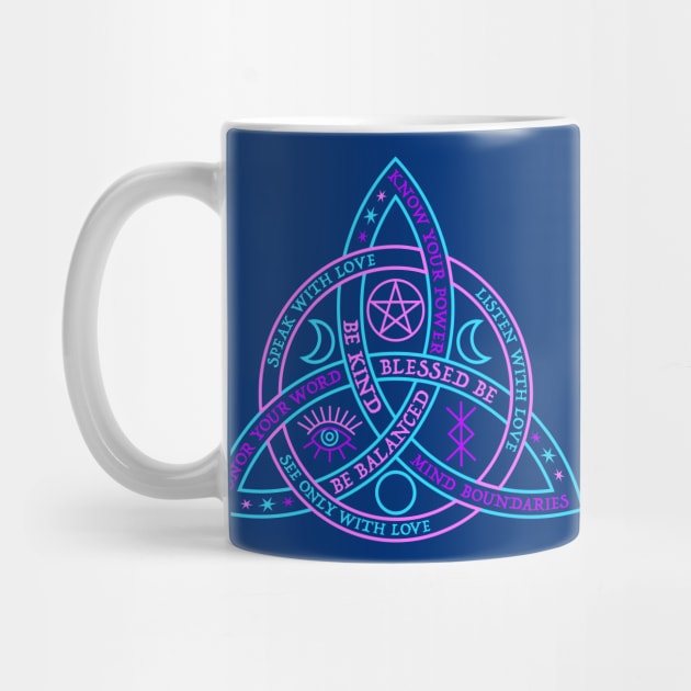 Celtic Knot purple pink and blue by RavenWake